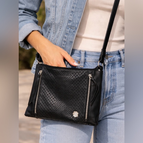 Fiorelli Handbags - FIORELLI- Black Crossbody Purse| Adjustable Strap | Zip Pockets